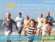Tablet Screenshot of newdaypsychology.com.au
